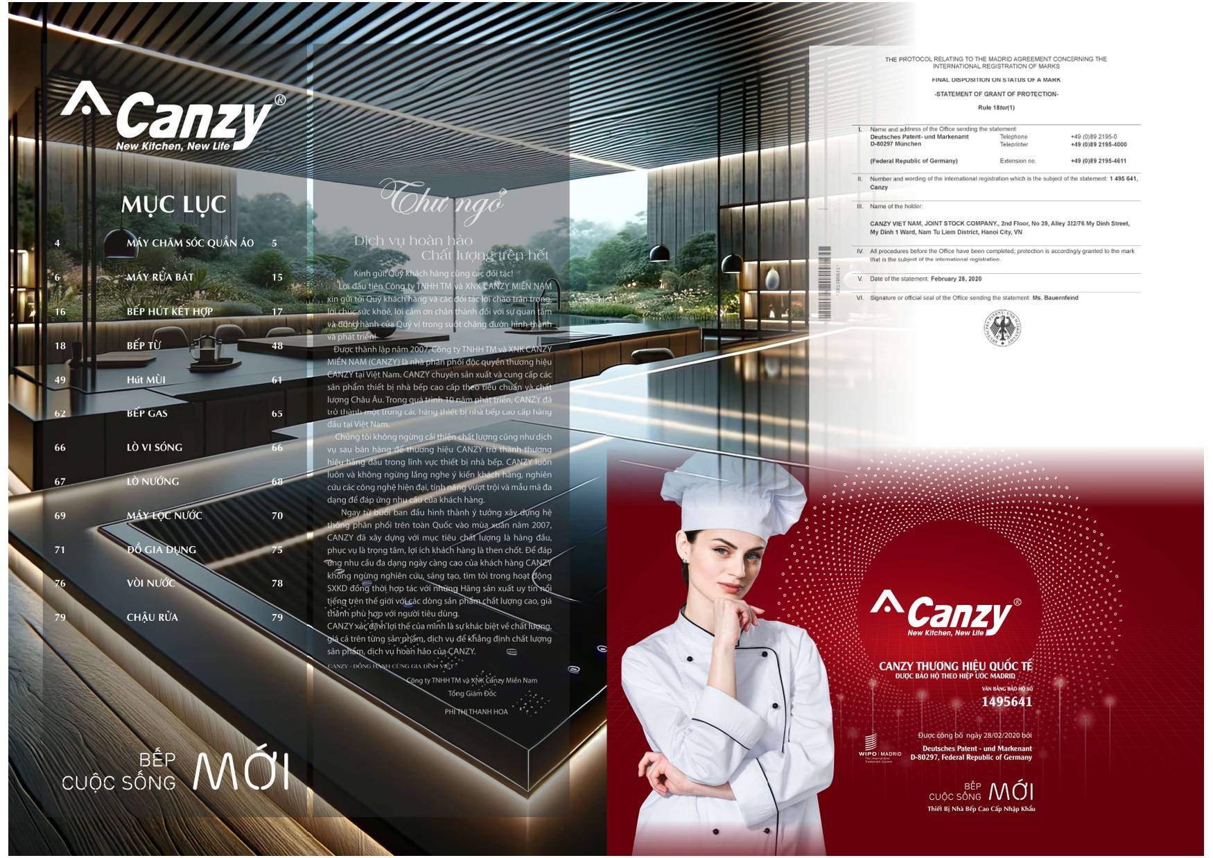 Bếp CANZY Catalogue và Bảng giá mới nhất 2024 /Page 1